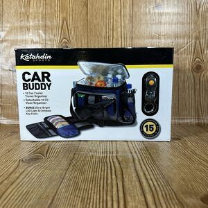 Car Buddy Insulated 12 Can Travel Cooler/Organizer‎ w/ 12 CD Visor LED Light